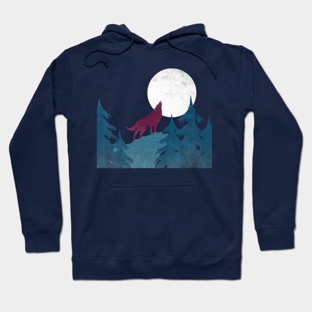 Wolf in the woods Hoodie by xiari